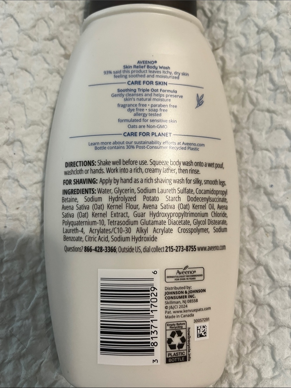 Aveeno Skin Relief Body Wash - Picture 3 of 4